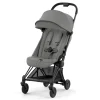 Strollers|Strollers & Trailers>Cybex Coya Stroller - Matte Black Frame with Mirage Grey Seat