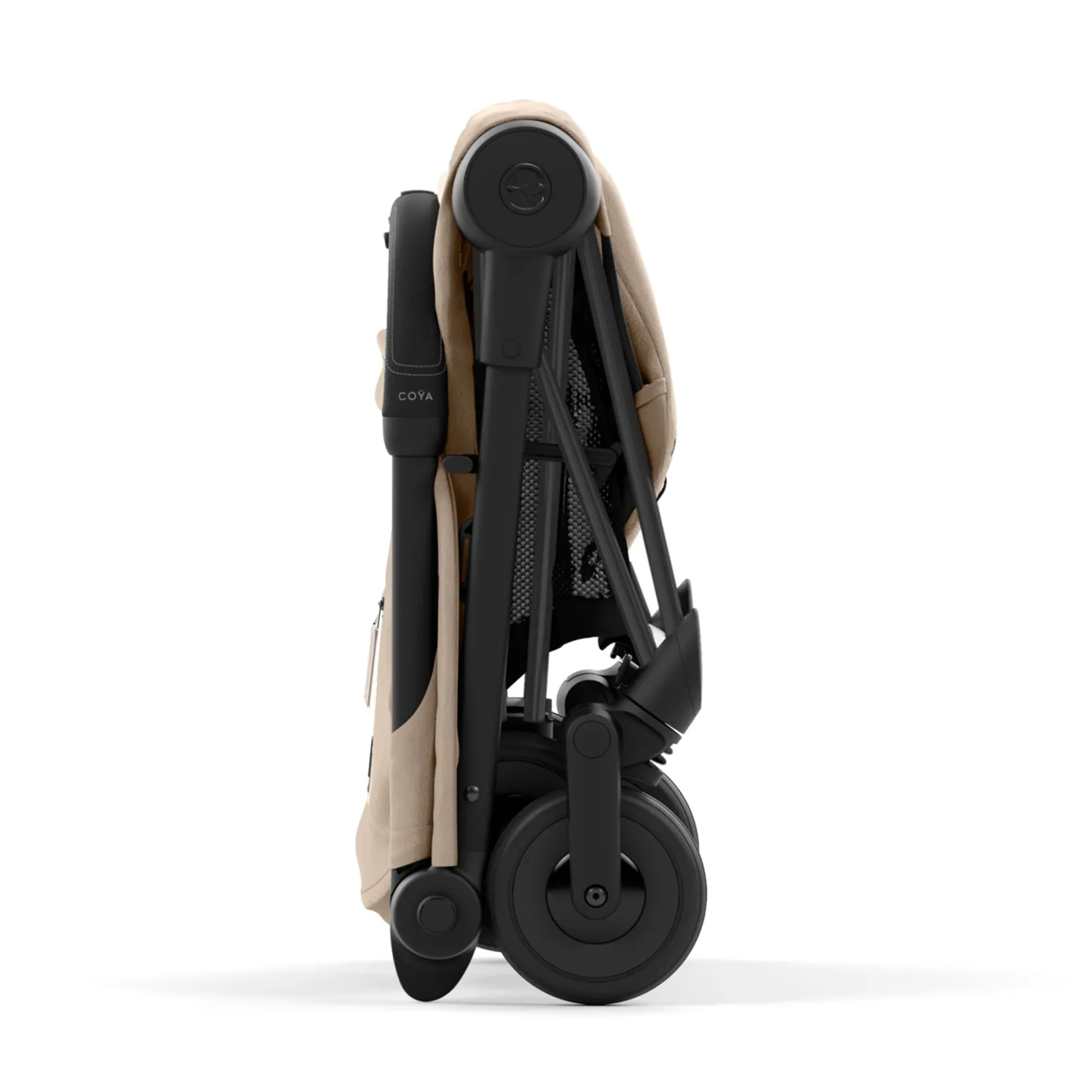 Strollers|Strollers & Trailers>Cybex Coya Stroller - Matte Black Frame with Sepia Beige Seat