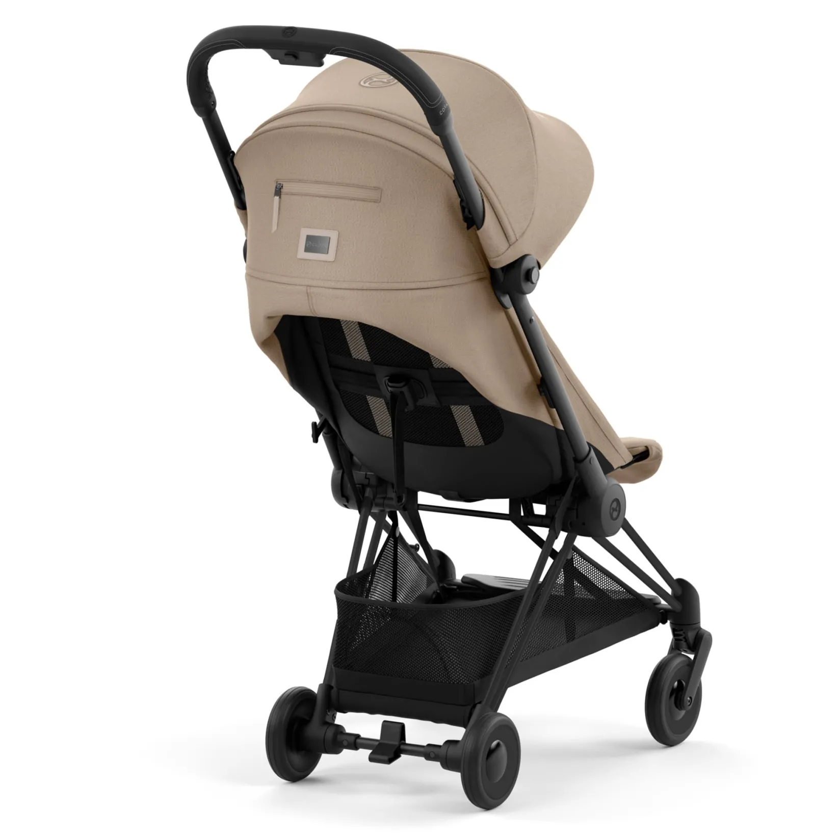 Strollers|Strollers & Trailers>Cybex Coya Stroller - Matte Black Frame with Sepia Beige Seat