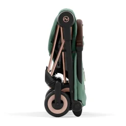 New Coya Stroller - Rose Gold Frame with Leaf Green Seat Kids Strollers|Strollers & Trailers