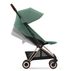 New Coya Stroller - Rose Gold Frame with Leaf Green Seat Kids Strollers|Strollers & Trailers