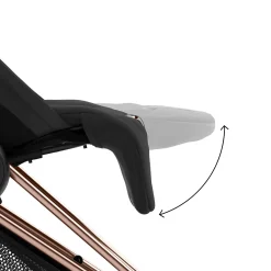 Hot Coya Stroller - Rose Gold Frame with Sepia Black Seat Kids Strollers|Strollers & Trailers