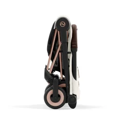 Strollers|Strollers & Trailers>Cybex Coya Stroller - Rose Gold Frame with Off-White Seat
