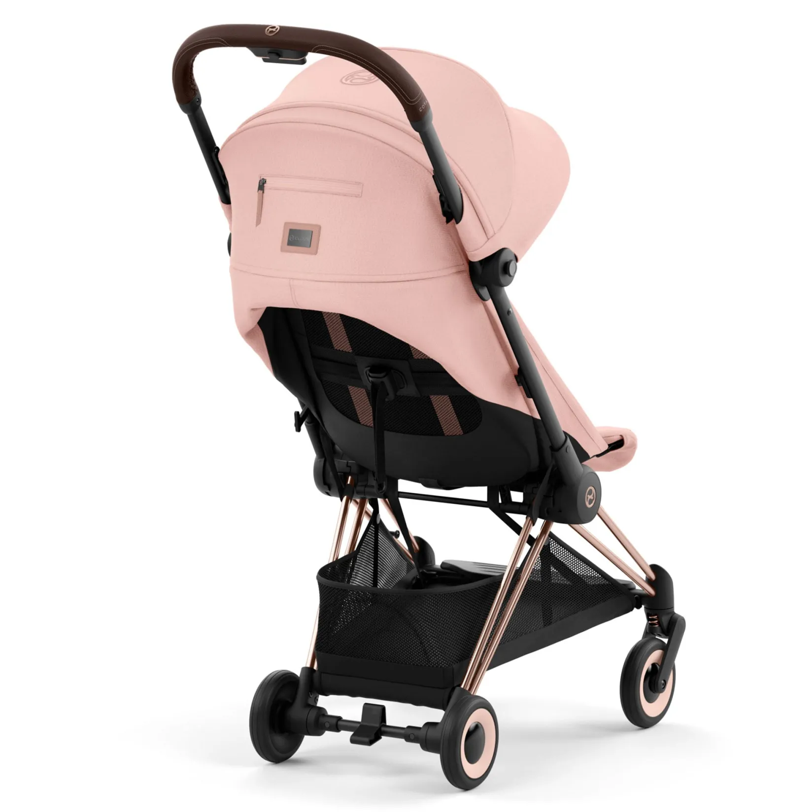 Strollers|Strollers & Trailers>Cybex Coya Stroller - Rose Gold Frame with Peach Pink SeatP