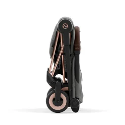 Strollers|Strollers & Trailers>Cybex Coya Stroller - Rose Gold Frame with Mirage Grey Seat