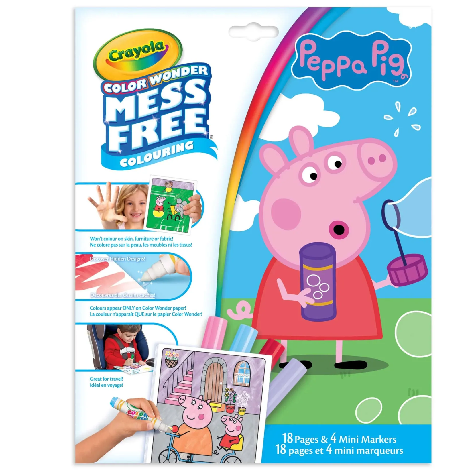 Discount Color Wonder Mess-Free Colouring Pages & Mini Markers - Peppa Pig Kids Diy & Activities