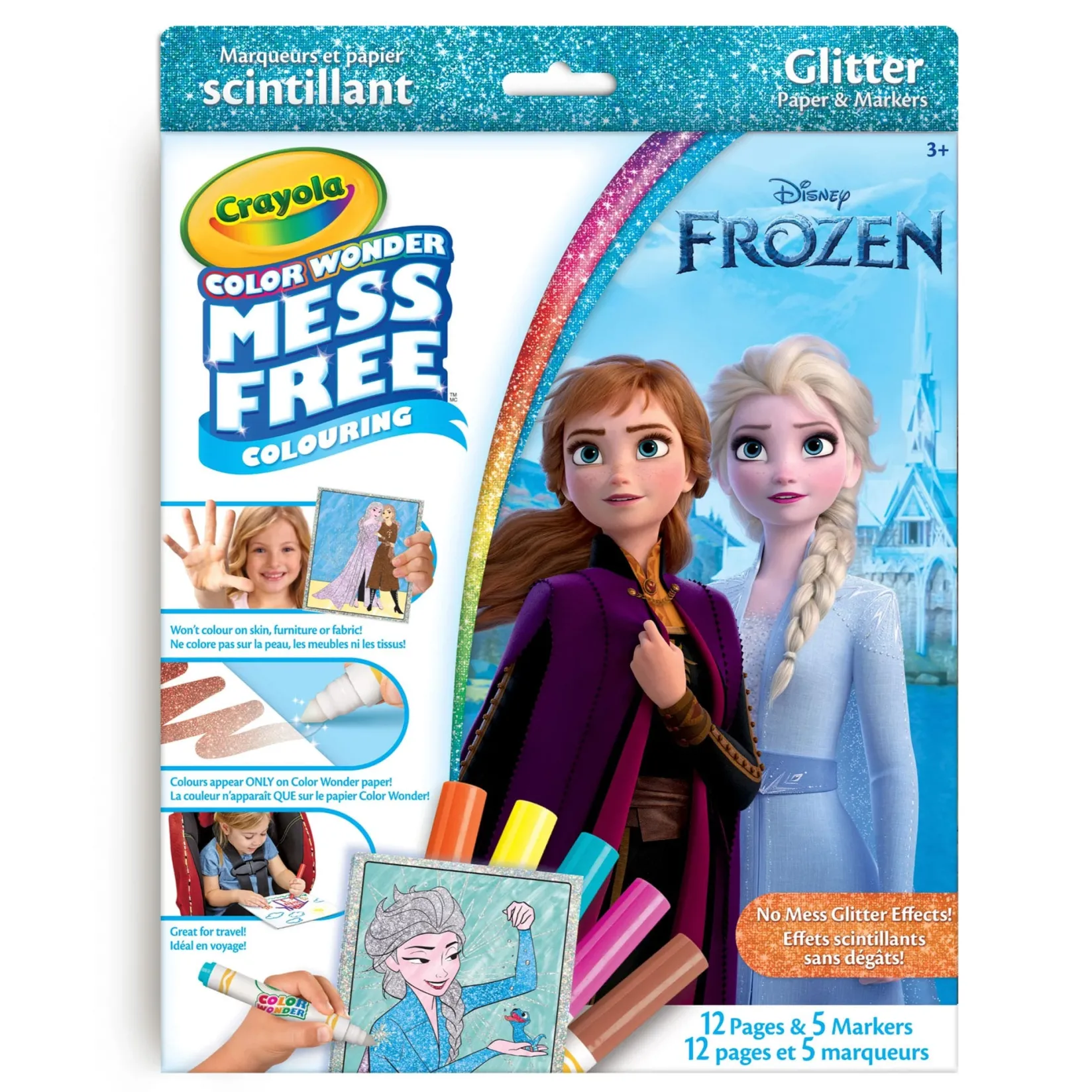 Diy & Activities>Crayola Color Wonder Mess-Free Glitter Paper & Markers Kit - Frozen