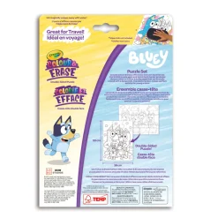 Discount Colour & Erase Reusable Puzzle Set, Bluey Kids Puzzles