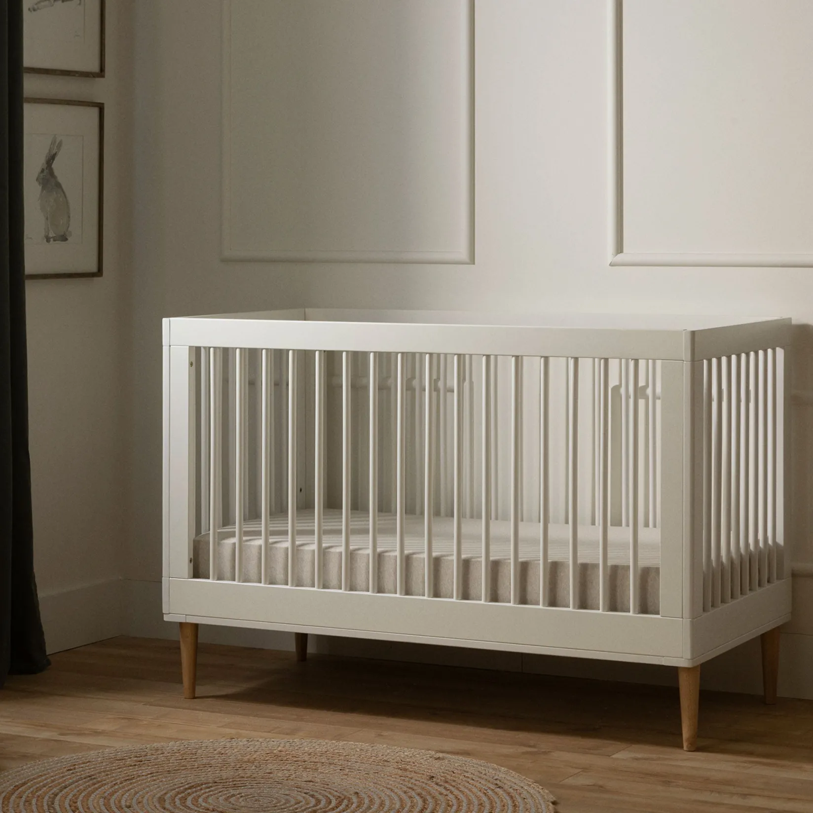 Cribs & Mattresses|Cribs & Mattresses>South Shore Crib 3-1 White Cotton Candy