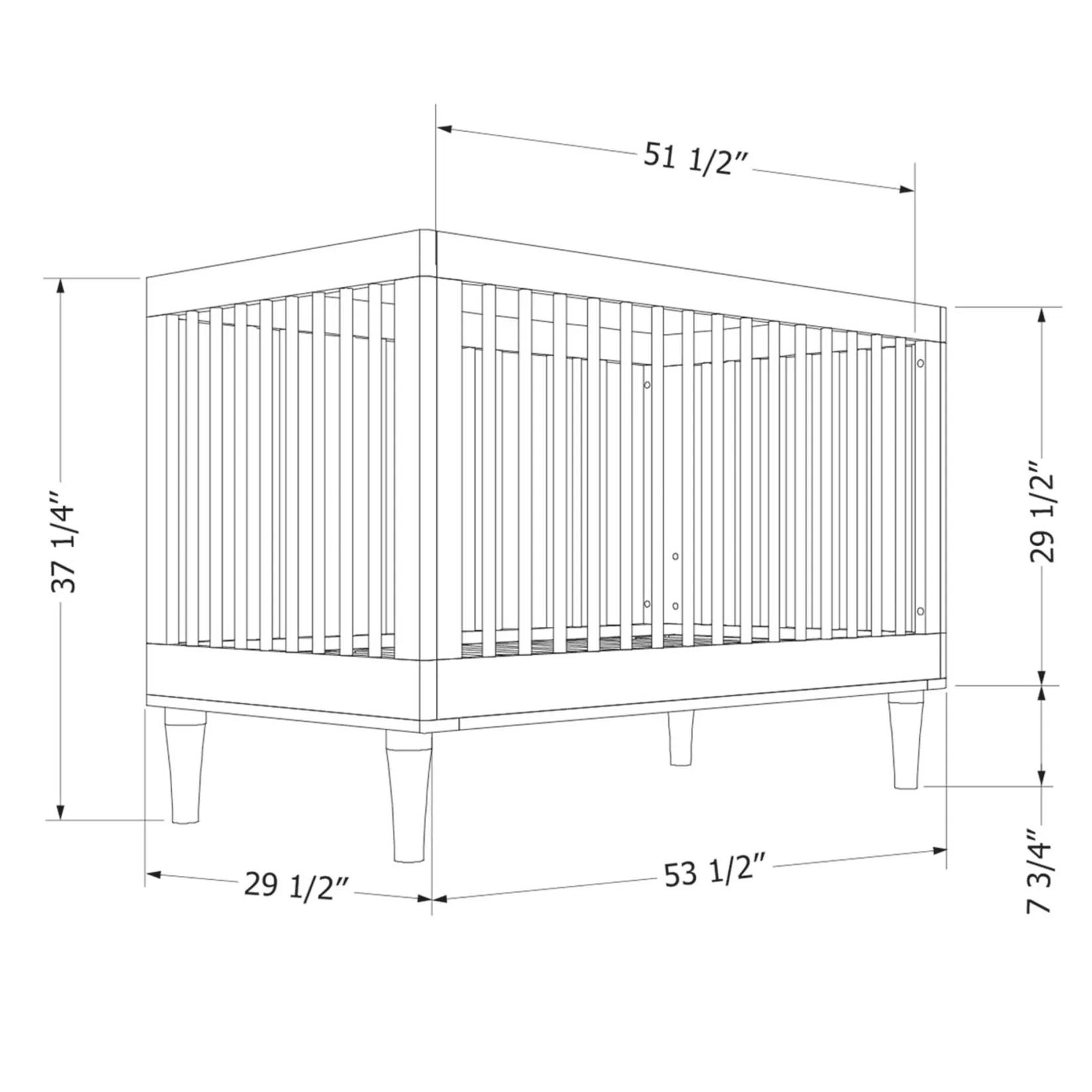 Cribs & Mattresses|Cribs & Mattresses>South Shore Crib 3-1 White Cotton Candy