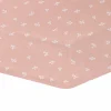 Sheets|Bedding>Living Textiles Crib Fitted Sheet - Dusty Rose