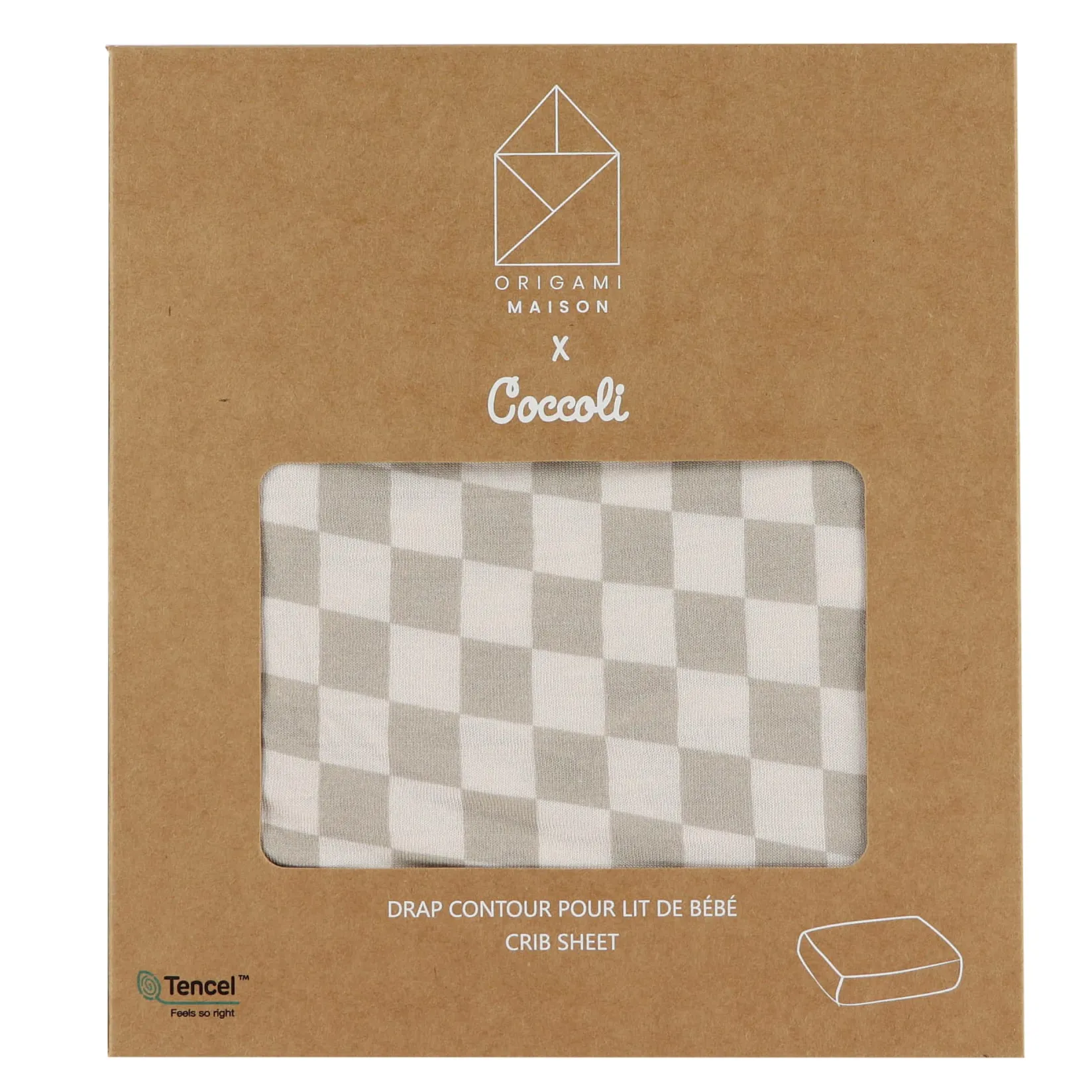 Sheets|Bedding>Coccoli Crib Fitted Sheet - Plaid