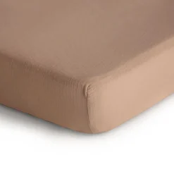 New Crib Fitted Sheet Muslin - Natural Kids Sheets|Bedding