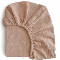New Crib Fitted Sheet Muslin - Natural Kids Sheets|Bedding