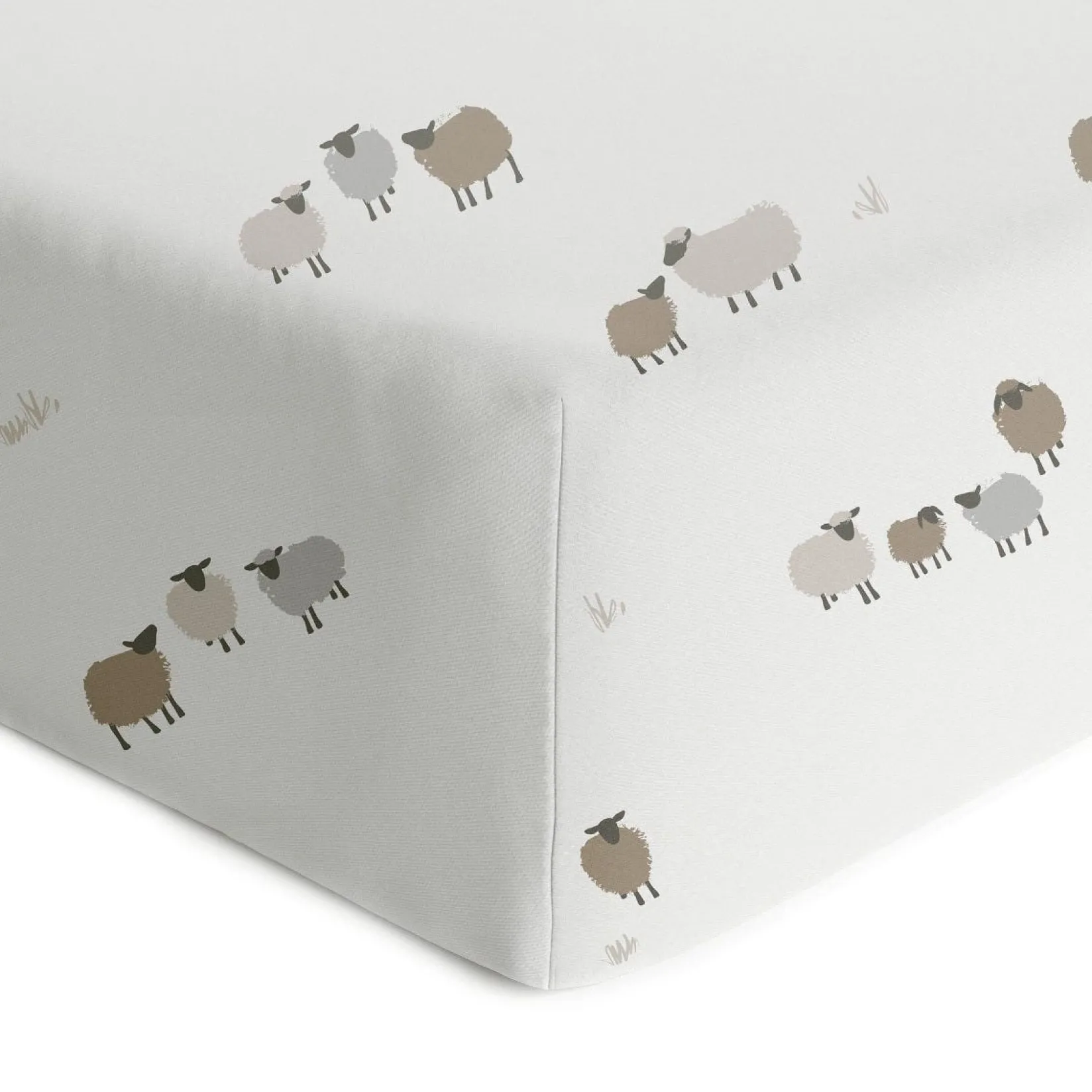 New Crib Fitted Sheet Sheep - Special Edition Laura Lémerveil Kids Sheets|Bedding