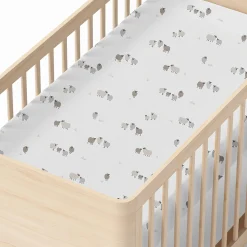 New Crib Fitted Sheet Sheep - Special Edition Laura Lémerveil Kids Sheets|Bedding