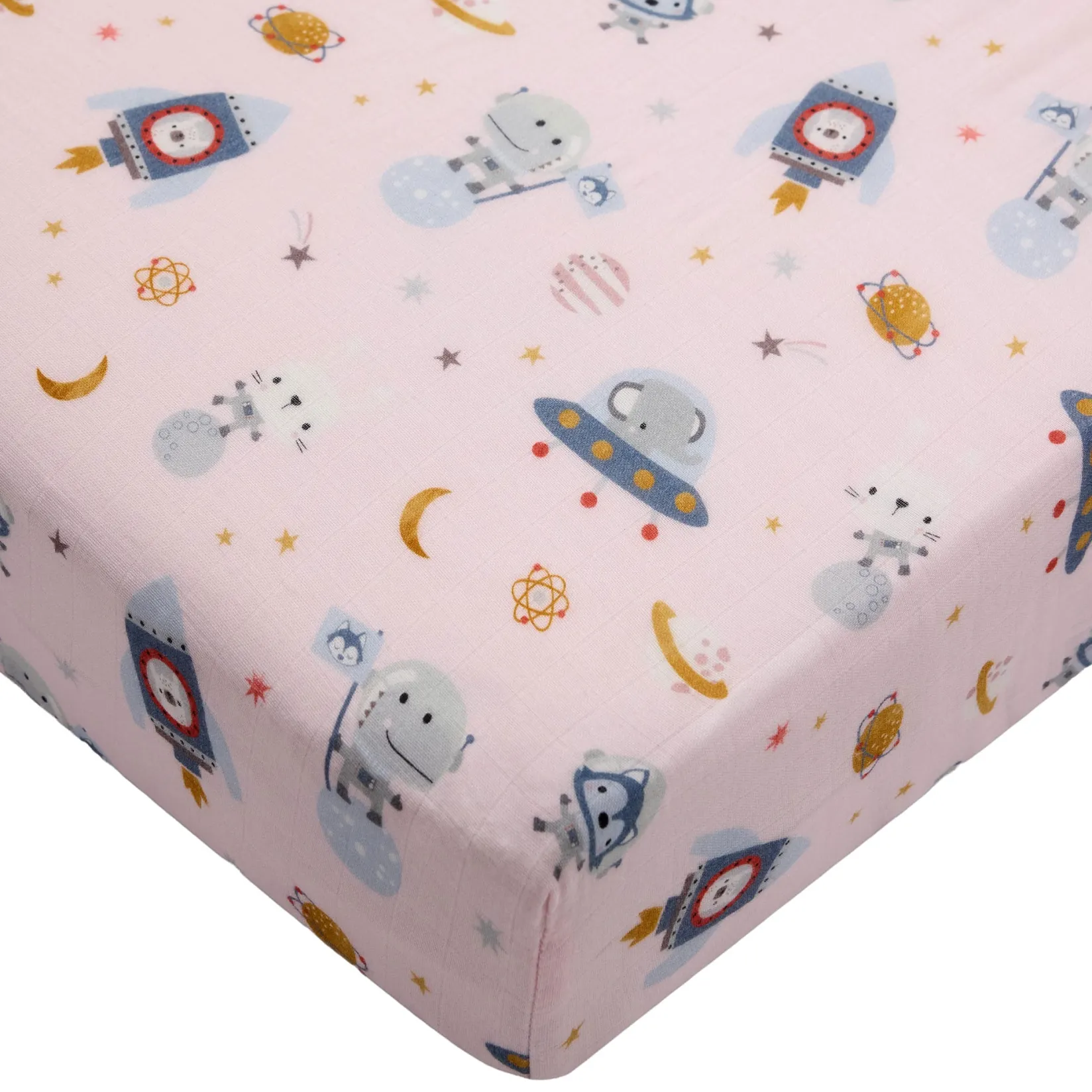 Sheets|Bedding>Loulou Lollipop Crib Sheet- Astro