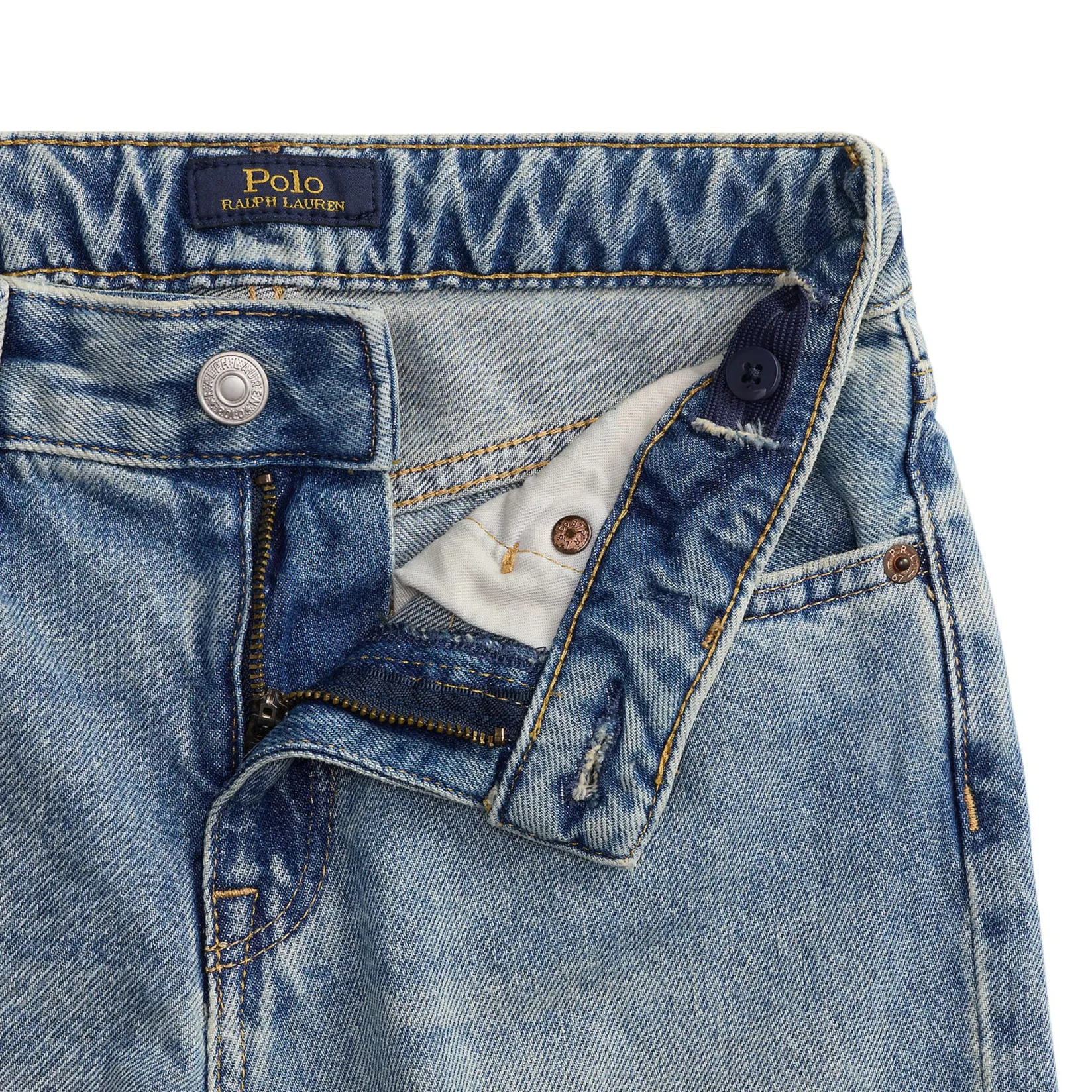 Pants & Jeans>Polo Ralph Lauren Cropped Wide Leg Jeans 7-16y Denim