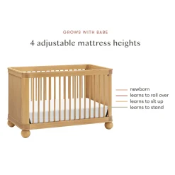Discount Crosby 3-in-1 Convertible Crib - Honey Cribs & Mattresses|Cribs & Mattresses