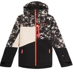 Outerwear|Coats & Jackets>O'Neill Cruz Triple Snow Jacket 8-16 Black