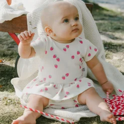 Dresses, Skirts & Outfits>Deux par Deux Cuddles Strawberries Set 3-24m Ivory