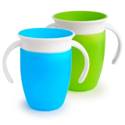 Clearance Cup 360 7oz (2) - Blue Green Kids Breastfeeding|Tableware