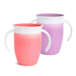 Breastfeeding|Tableware>Munchkin Cup 360 7oz (2) Pink Purple