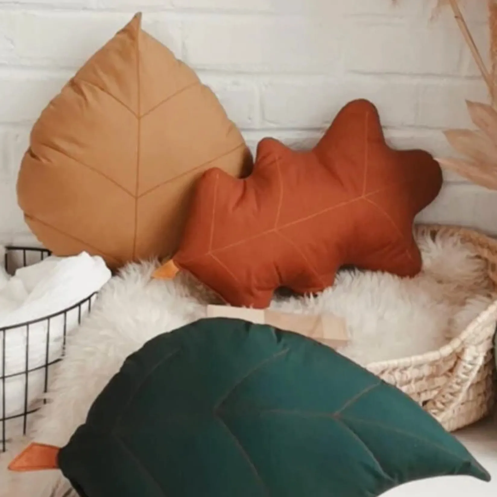 Cushions>The Butter Flying Cushion Ash Leaf - Green