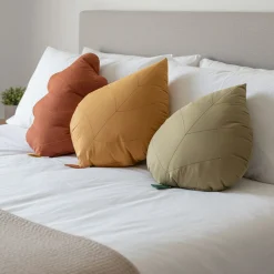 New Cushion Ash Leaf - Ochre Cushions