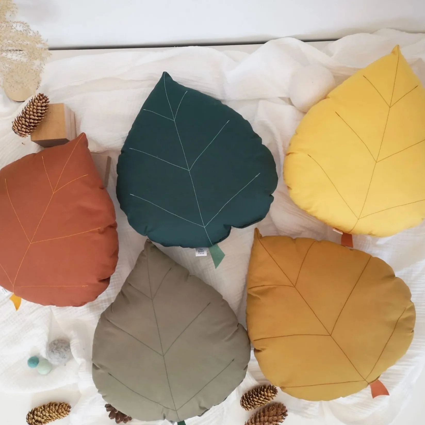 Sale Cushion Birch Leaf - Olive Cushions