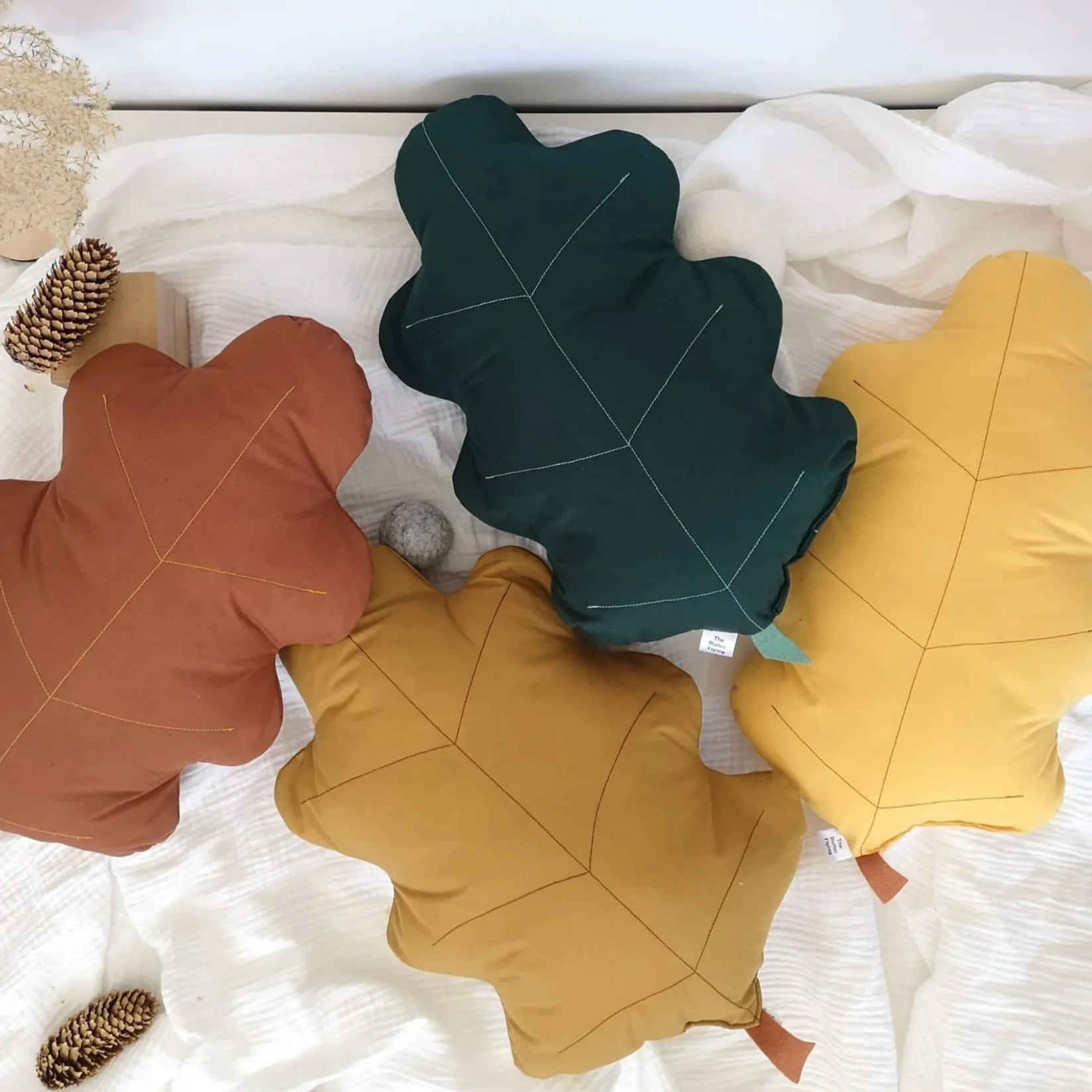 Best Cushion Birch Oak - Green Cushions