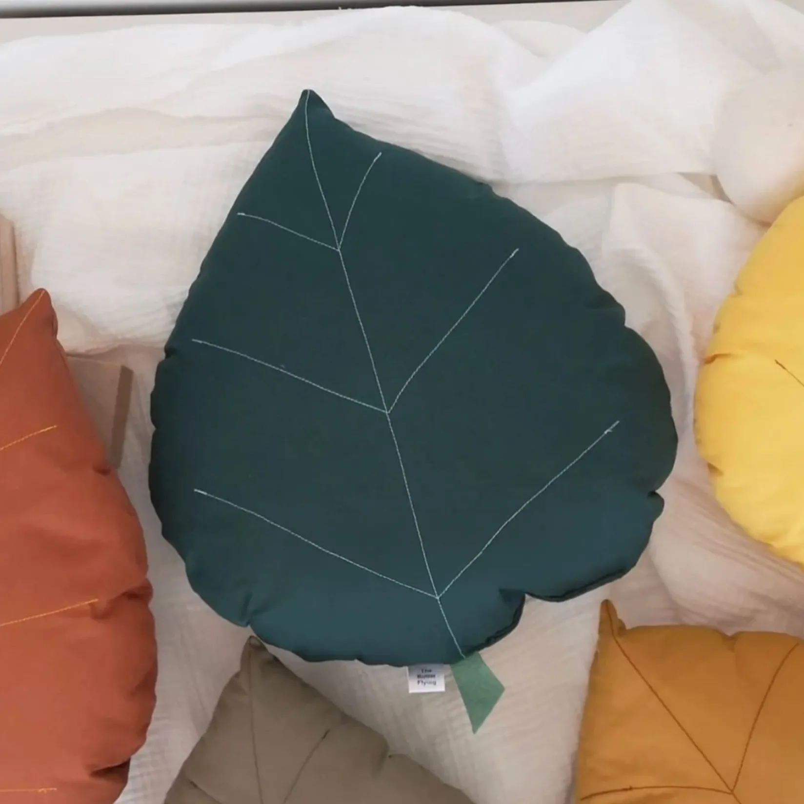 Outlet Cushion Brich leaf - Green Cushions
