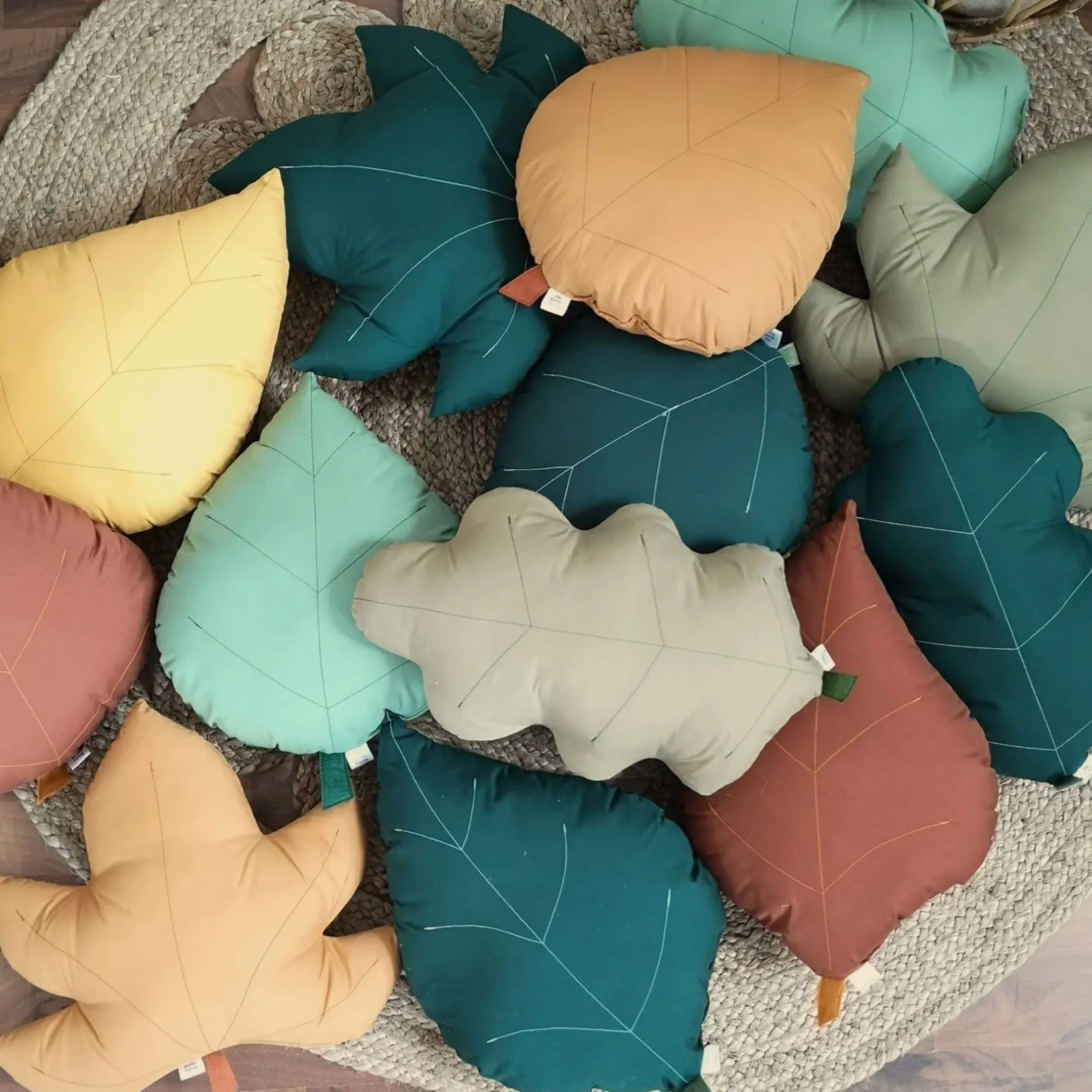 Outlet Cushion Brich leaf - Green Cushions