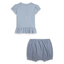 Dresses, Skirts & Outfits>Polo Ralph Lauren Cute Dog 2 Piece Set 6-24m Bleu