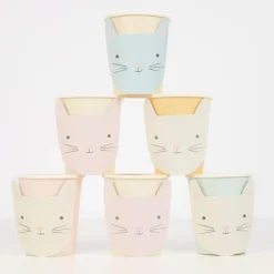 Cute Kitten Cups (8) Party Supplies
