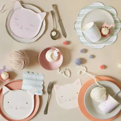 Clearance Cute Kitten Plates (8) Party Supplies