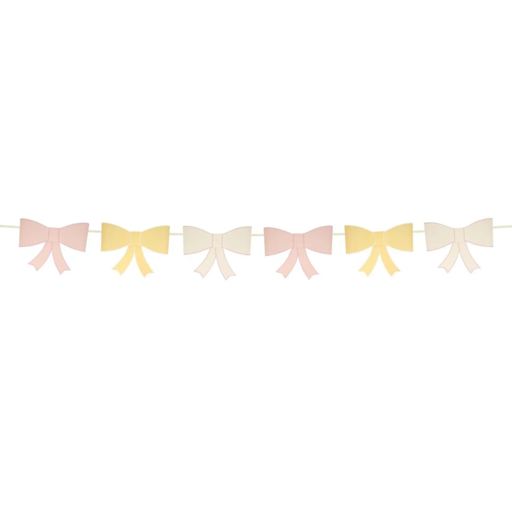 New 3D Paper Bow Garland Party Supplies