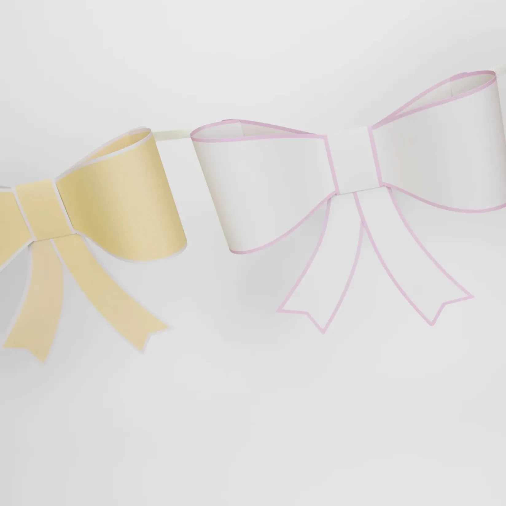 New 3D Paper Bow Garland Party Supplies