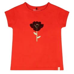 Tops>Deux par Deux Daffodils T-shirt 3-6 Red