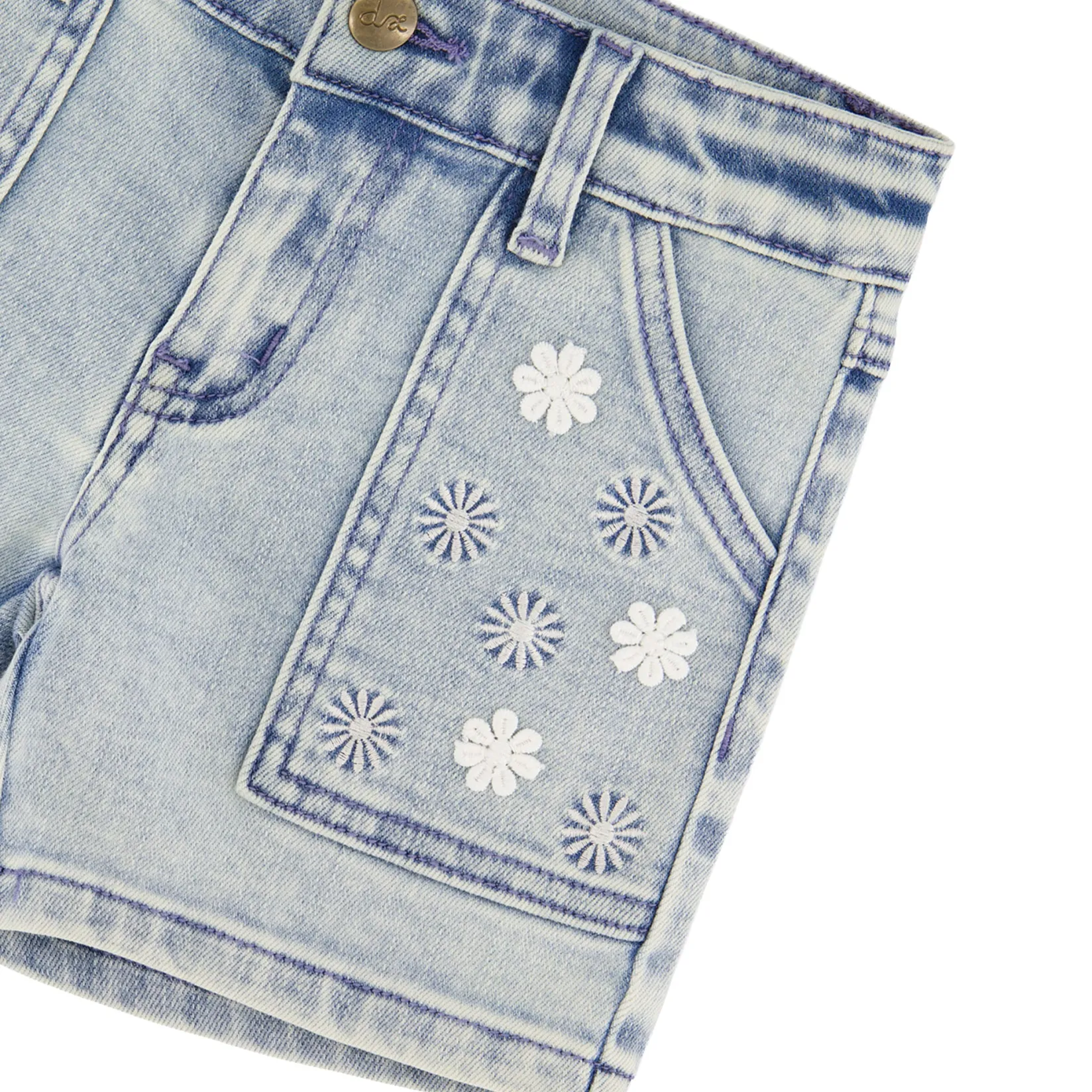 Shorts & Bermuda>Deux par Deux Daisies Short 3-6 Denim