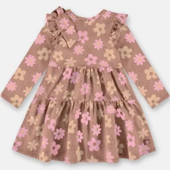 Dresses & Rompers>Up Baby Daisies Dress 2-8 Ocher