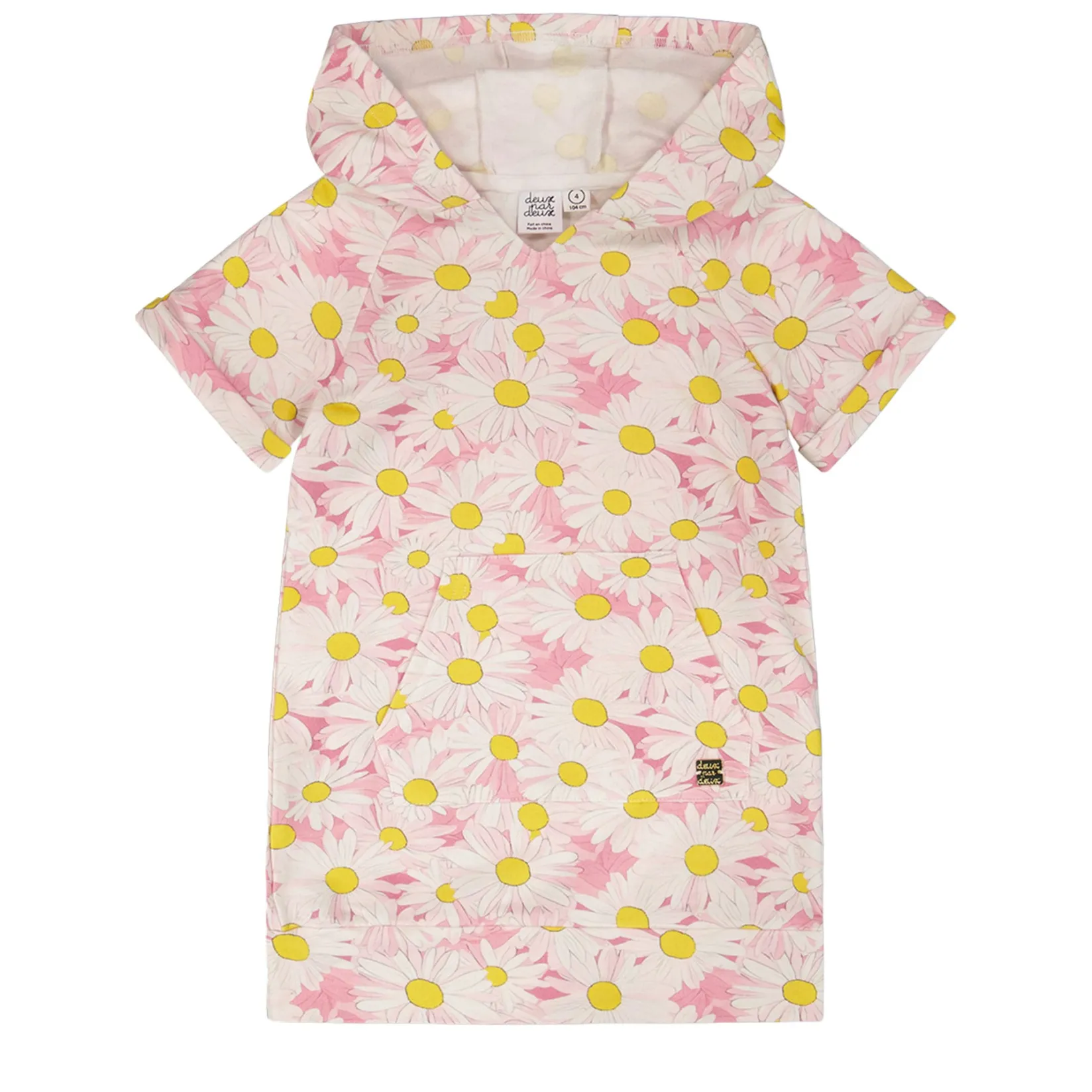 Dresses & Rompers>Deux par Deux Daisies Sweat Dress 7-10 Pink