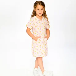 Dresses & Rompers>Deux par Deux Daisies Sweat Dress 7-10 Pink