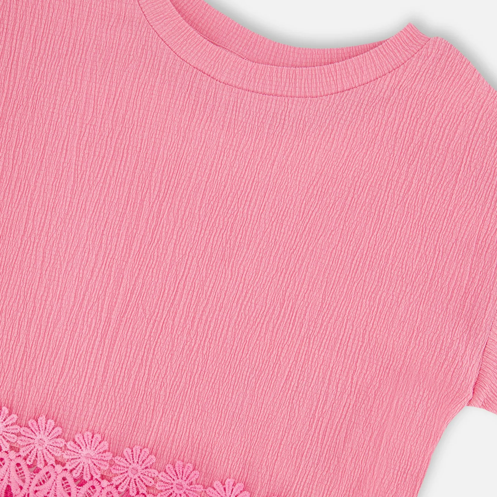 Tops>Deux par Deux Daisies T-shirt 7-10 Pink