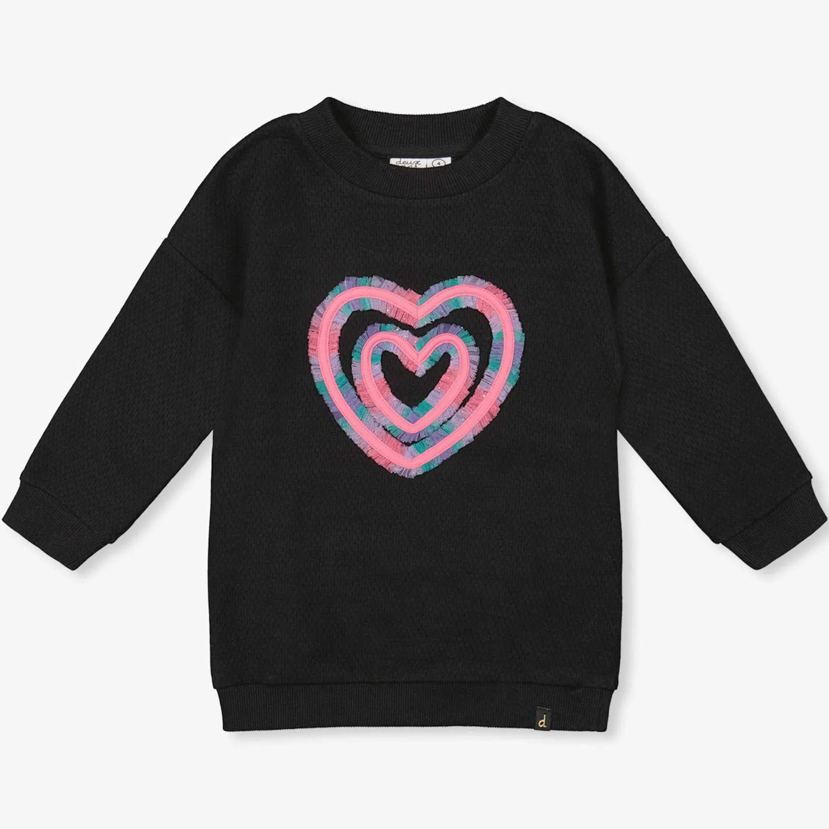 Tops>Deux par Deux Dance Heart Tunic 3-6 Black