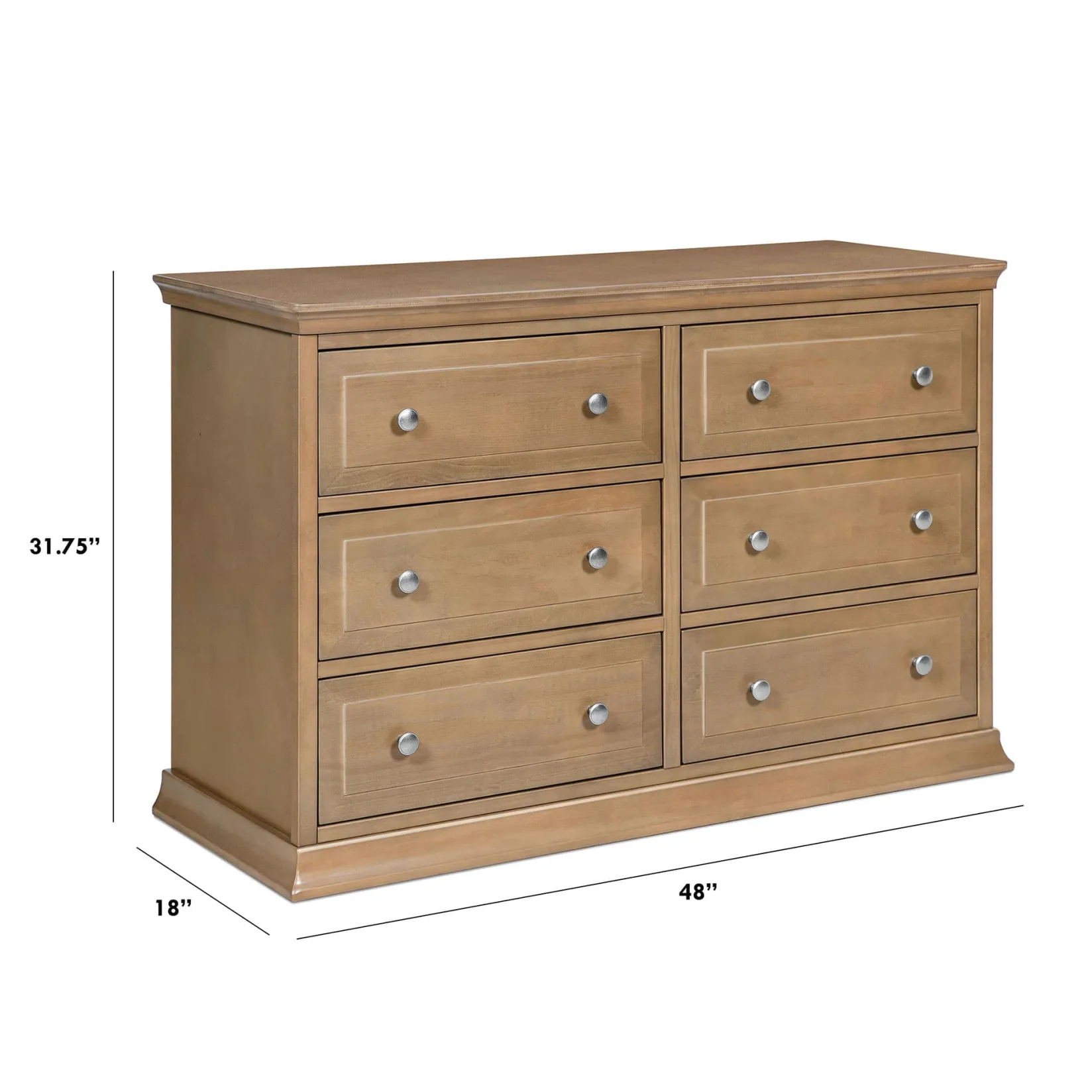 Storage Furniture>DaVinci Signature 6-Drawer Double Dresser - Hazelnut