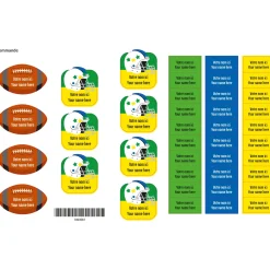 Personalized Name Labels|Personalized Name Labels>Clement - Impressions Daycare Name Labels - Sports