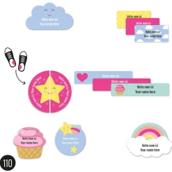 Hot Daycare Name Labels - Unicorn Kids Personalized Name Labels|Personalized Name Labels