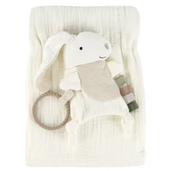 Blankets|Blankets>Jasxtek Deluxe Muslin Blanket + Rabbit Toy