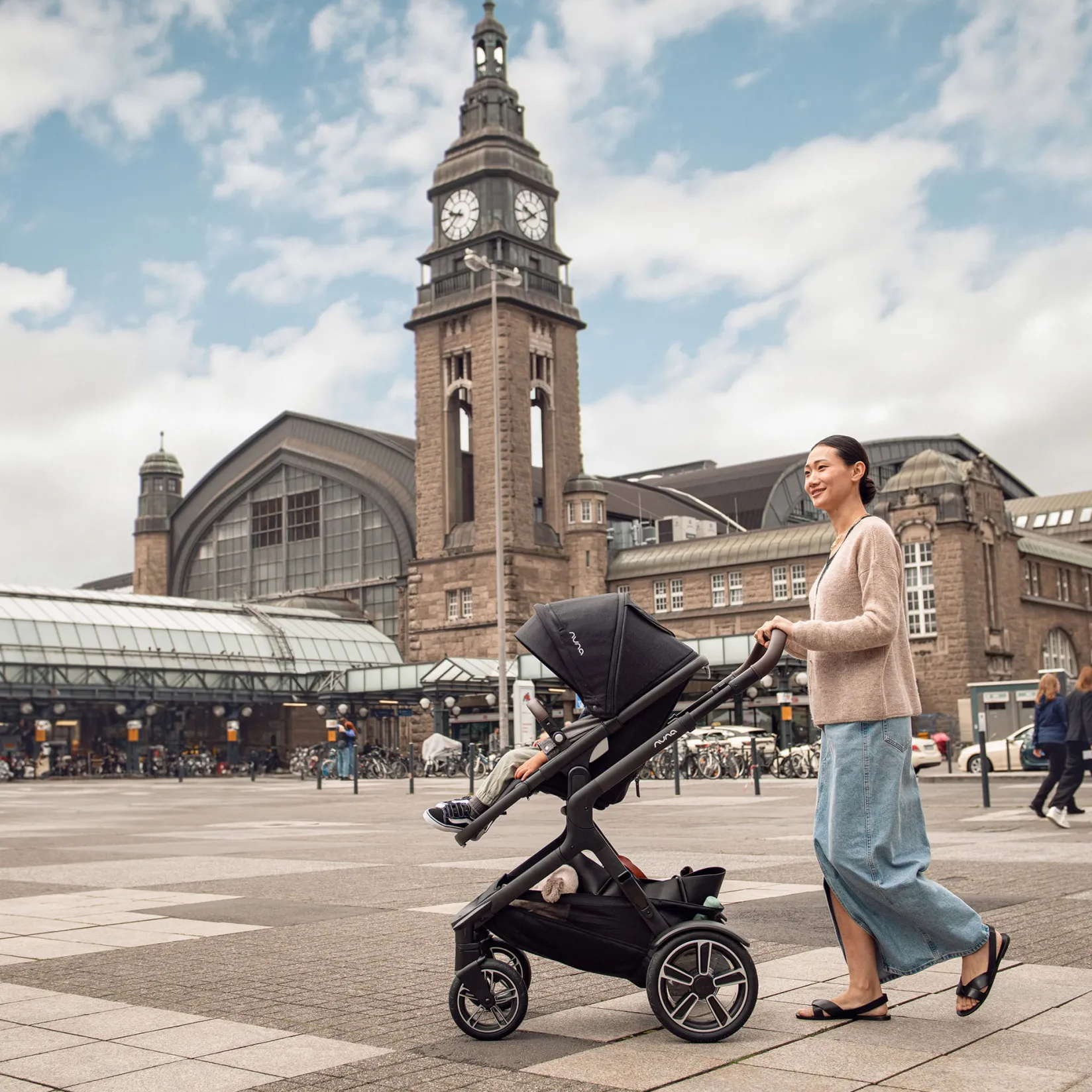 Strollers|Strollers & Trailers>Nuna Demi Next Stroller + Board - Caviar